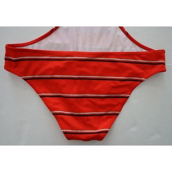 Out From Under x Urban Outfitters Sz M Red Striped Cut Out 1-Pc Swim Suit $68 - Picture 4 of 4